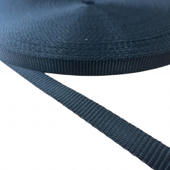 Polyester flexible safety belt, strap,webbing tape in 15mm width and black Color